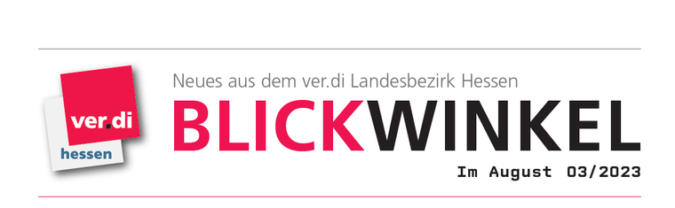 Logo Landesbezirksnewsletter Blickwinkel Nr. 3 2023