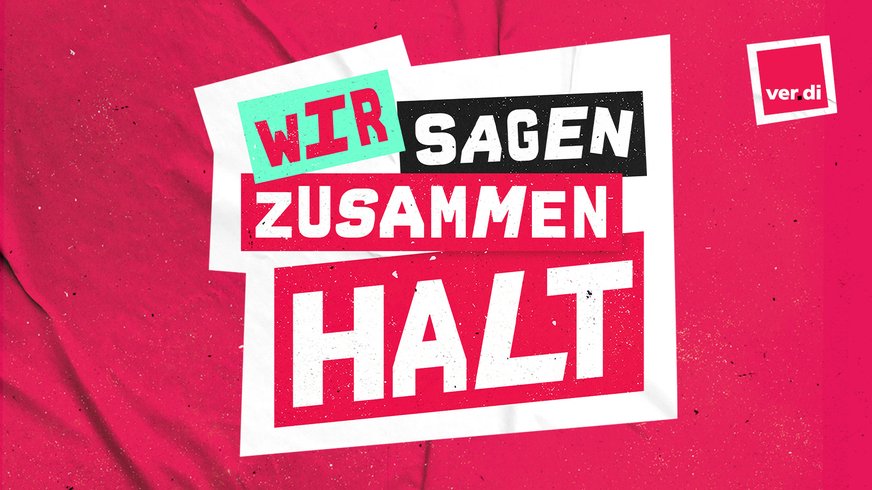 Wir sagen zusammen Halt 16:9
