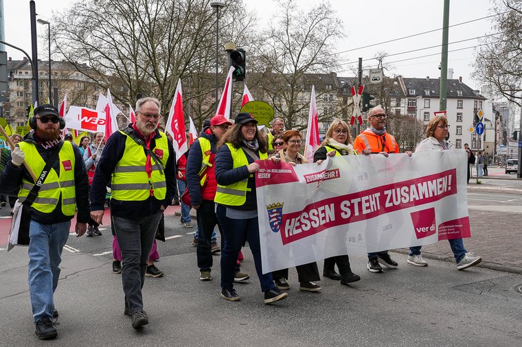 Frontbanner Demo Frankfurt