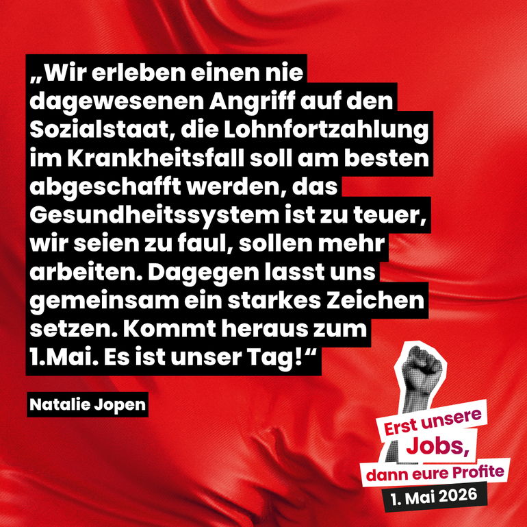 Zitat Natalie Jopen 1.Mai
