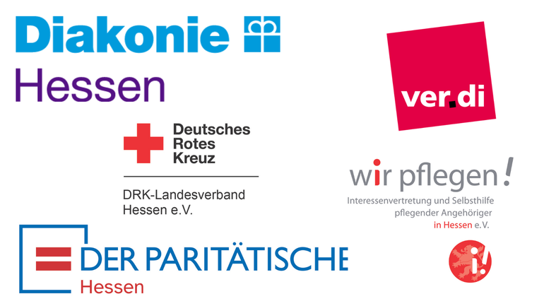 Logos der Bündnispartner Aktionsbündnis Pflege