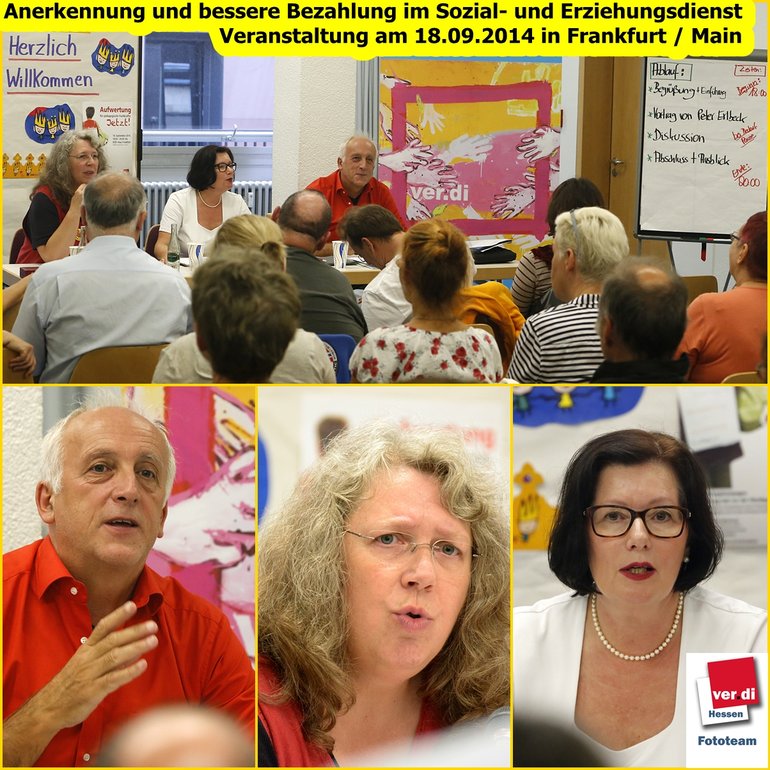 Veranstaltung "Anerkennung und bessere Bezahlung im Sozial- und Erziehungsdienst" am 18. September 2014 in Frankfurt am Main