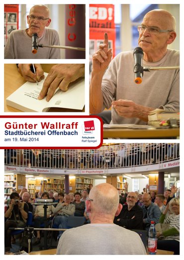 Vorlesung Günter Wallraff in der Stadtbücherei Offenbach