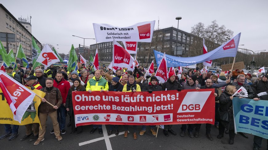 Demo Beamtenprotest Frankfurt 12.12.2024